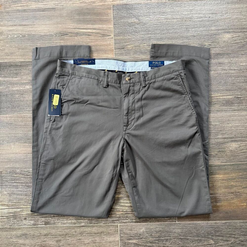 Polo-ralph-lauren Men's Grey Chino pants NWT 34x34